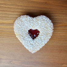 Load image into Gallery viewer, Nile Love Cookie - 12 Linzer Raspberry Jam Heart Cookie
