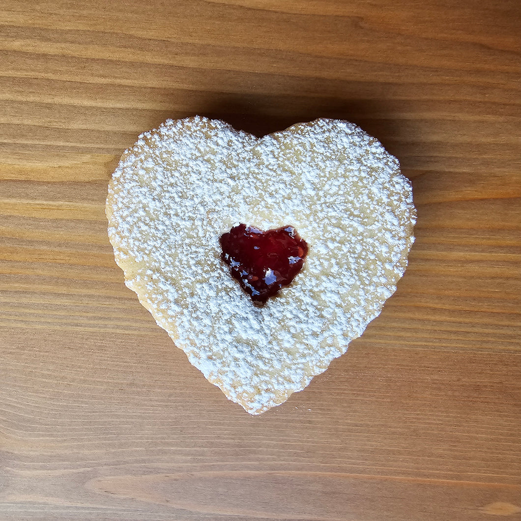 Nile Love Cookie - 12 Linzer Raspberry Jam Heart Cookie